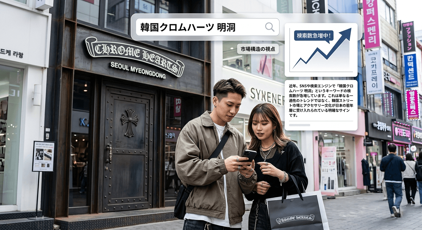 ソウル明洞のショッピングエリア 韓国クロムハーツ 明洞 ソウルのストリートファッション市場