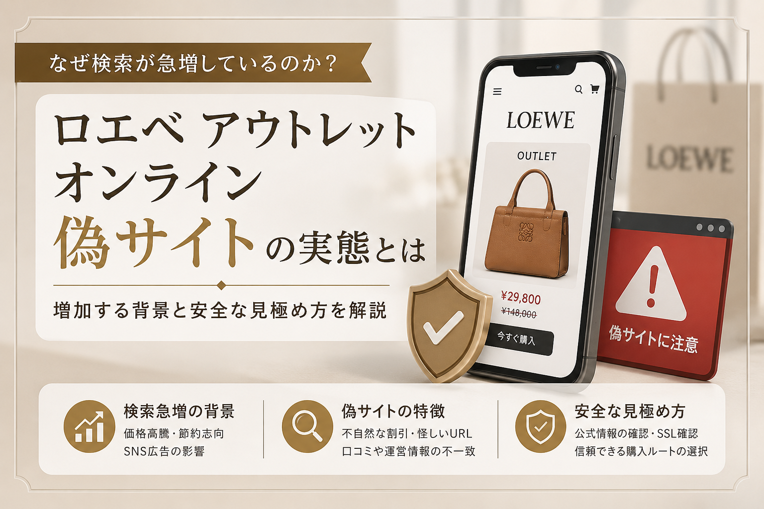 ハイブランド通販の安全性とリスク回避 ロエベ アウトレットオンライン 偽サイトの見分け方と消費者保護の本質分析