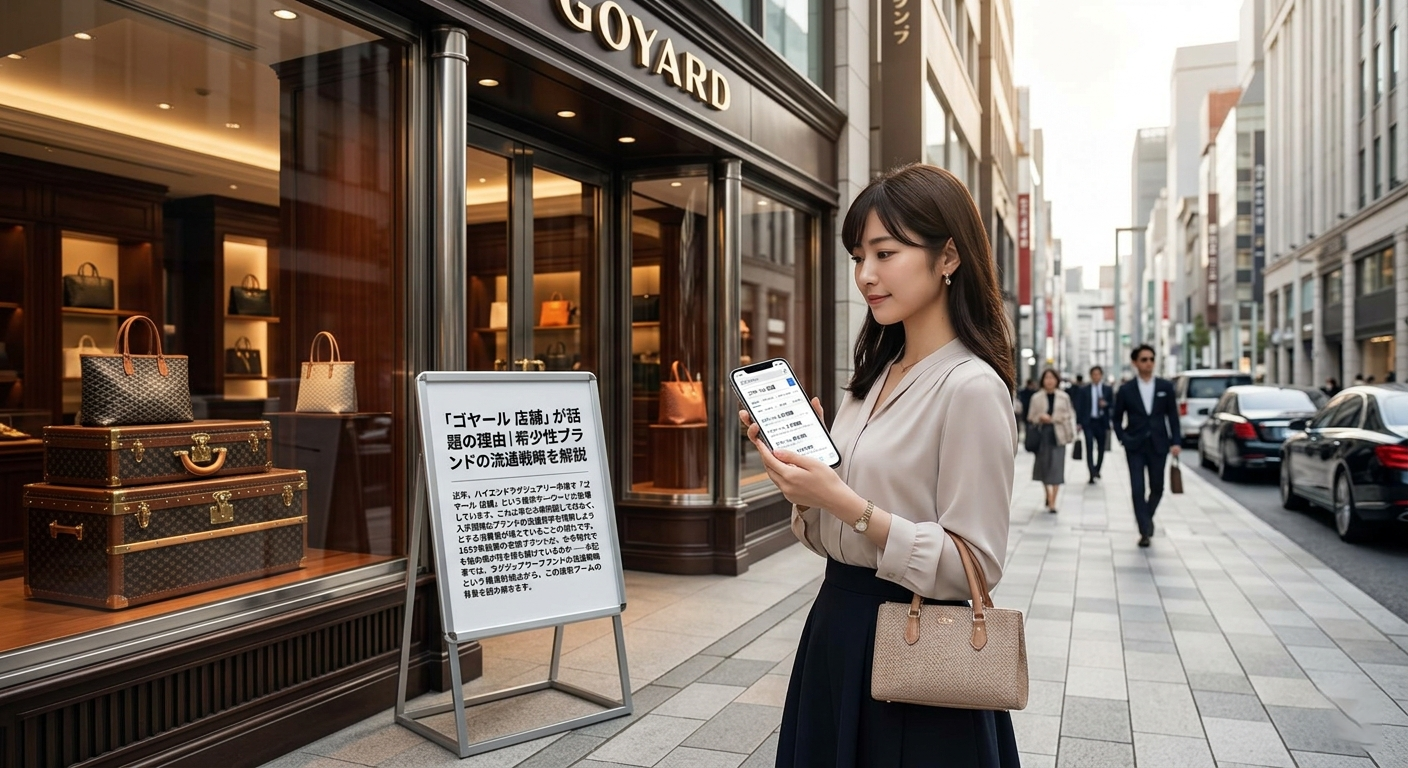 希少性ブランドの店舗戦略 ゴヤール 店舗 検索が急増する背景と希少性ブランドの流通戦略