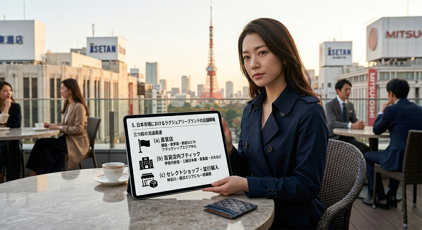 日本国内の店舗戦略 東京・神奈川など日本のラグジュアリーブランド店舗イメージ