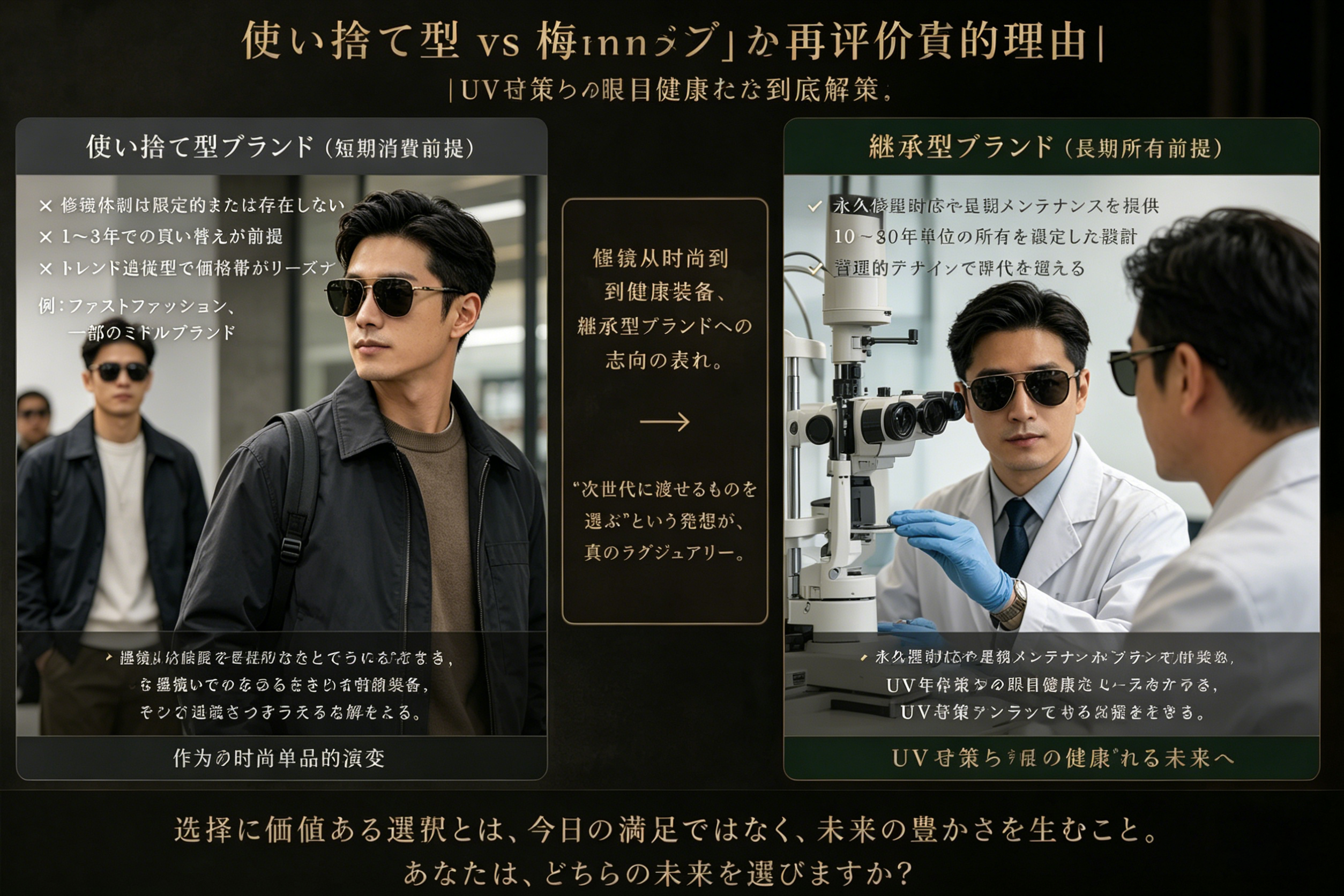 健康ギアとしてのメンズアイウェア サングラス メンズ UV対策と目の健康を守る機能性アイウェア